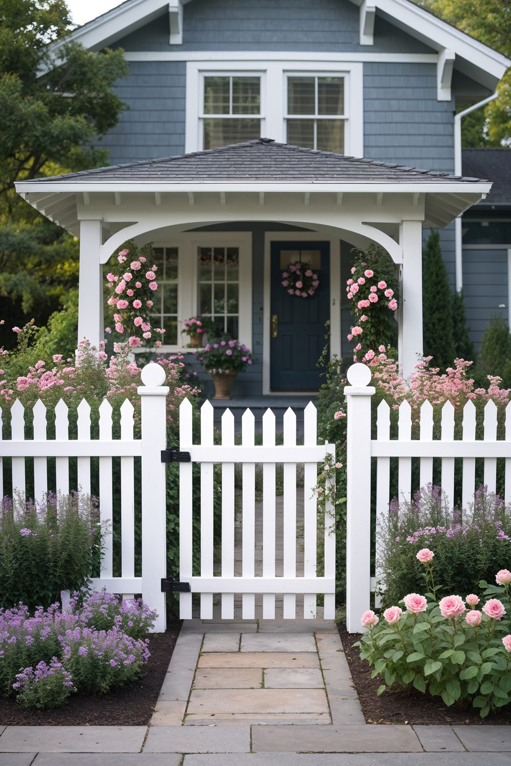 Modern 4 Foot Semi Private Picket Fence For Front Yard