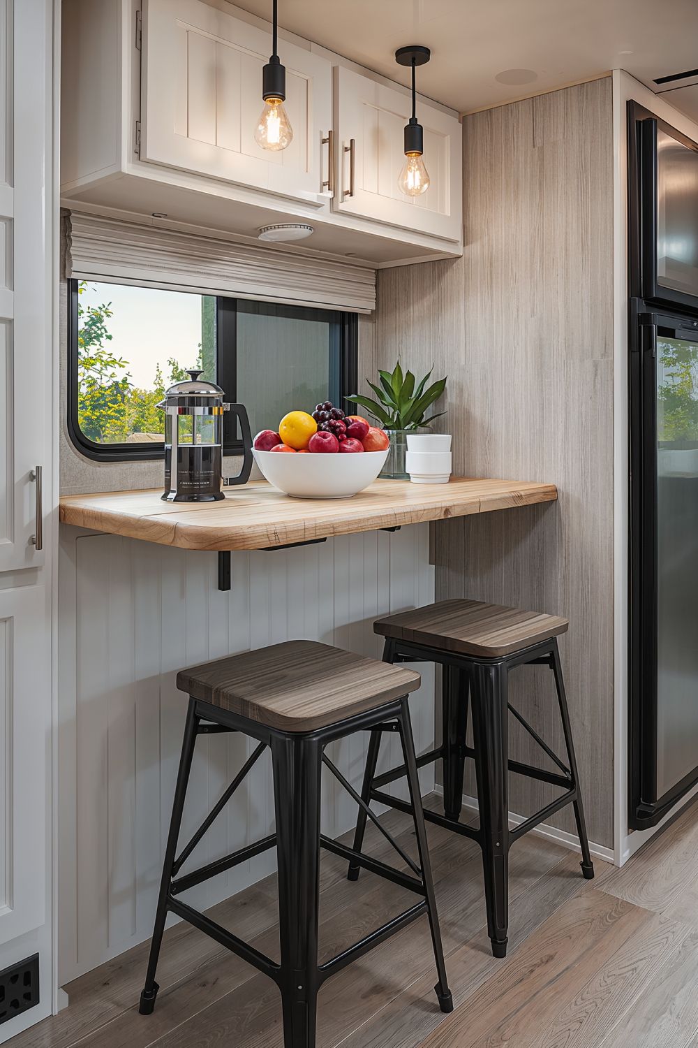 Modern Breakfast Bar Counter For Stylish RV Dining