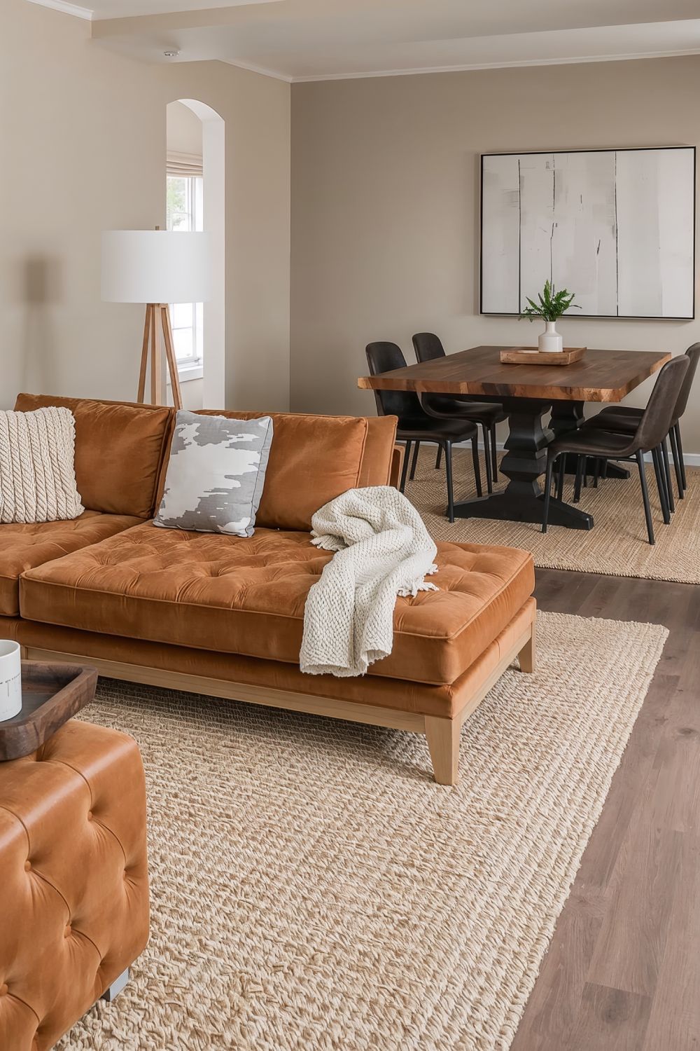 Monochromatic Design With Texture Creates Depth Small Space