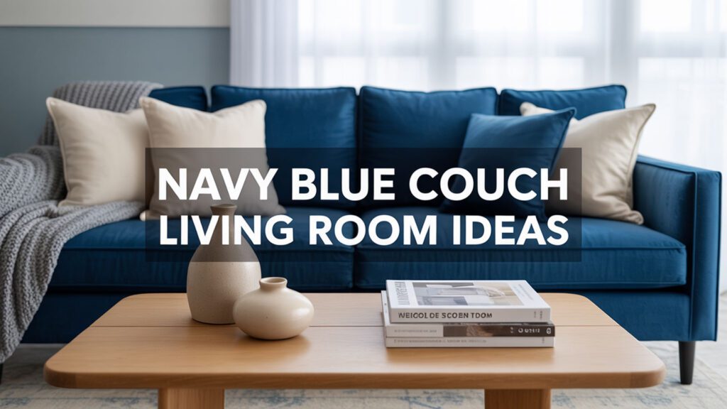 Navy Blue Couch Living Room Ideas
