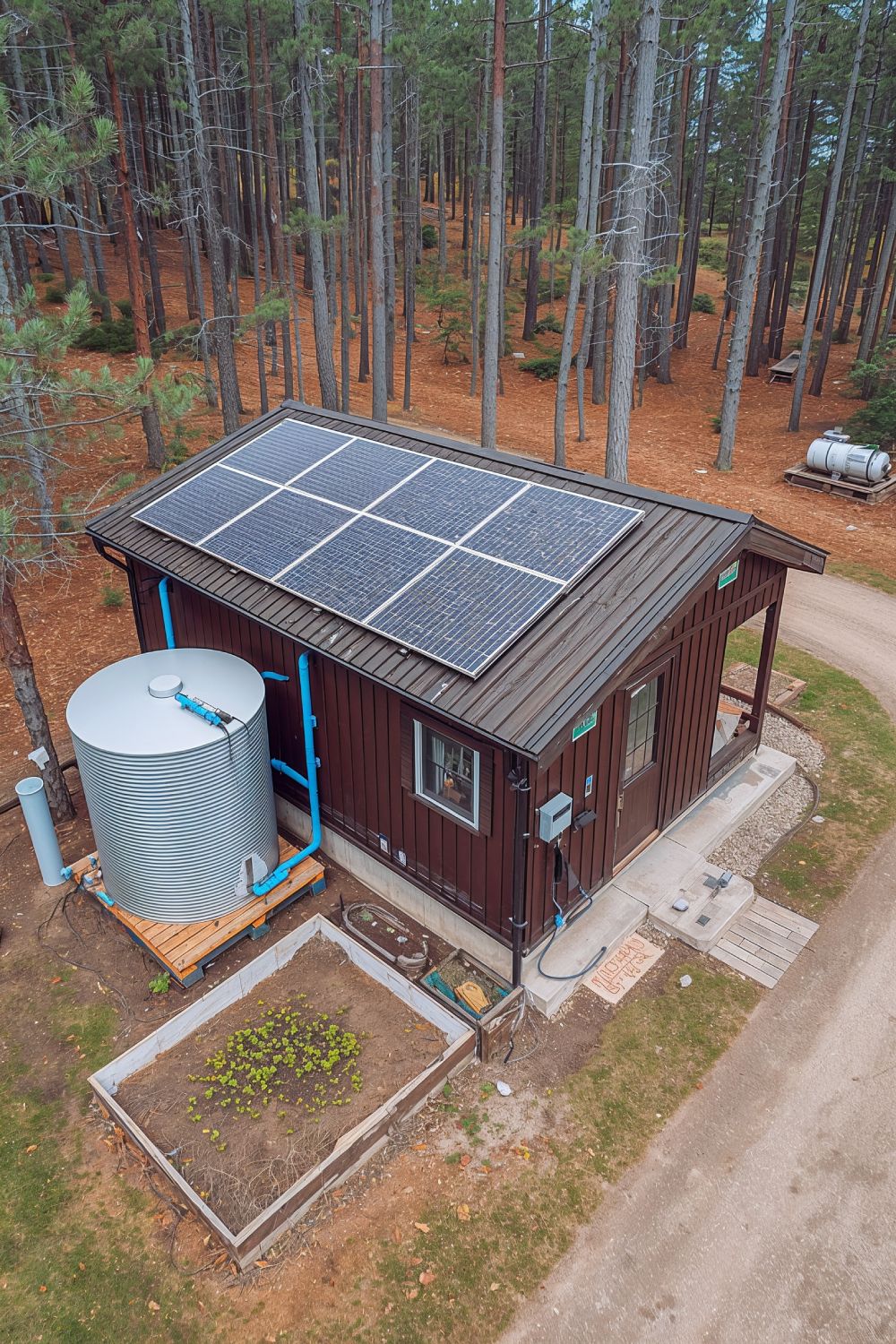 Off Grid Tiny Shed House With Solar Panels