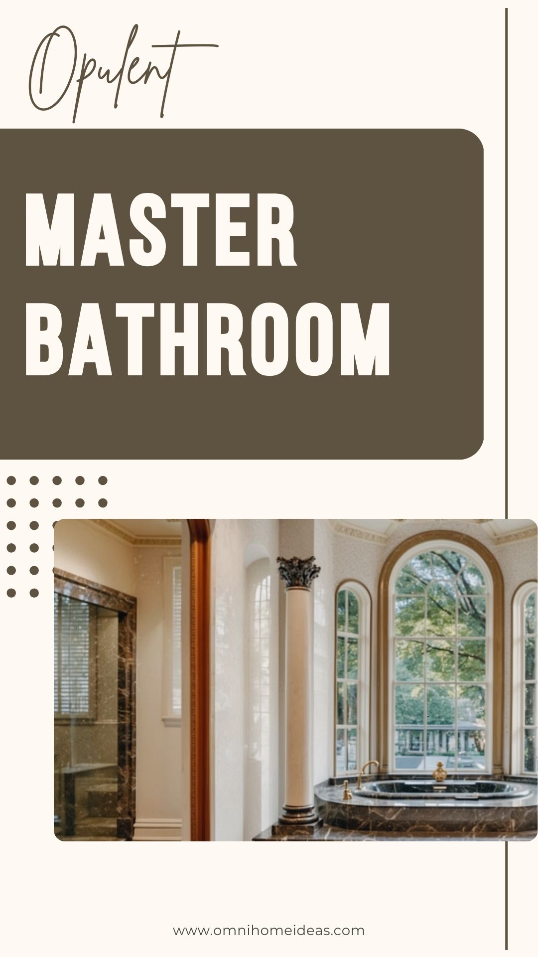 opulent master bathroom with jacuzzi tub