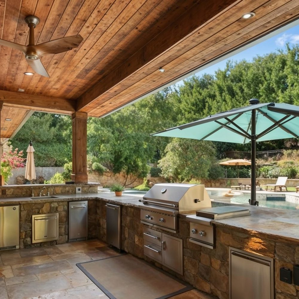 08 outdoor kitchen and entertainment space