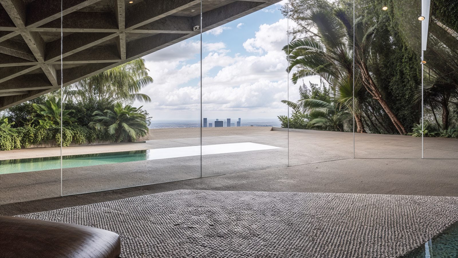 poolside views at james goldstein%e2%80%99s iconic home