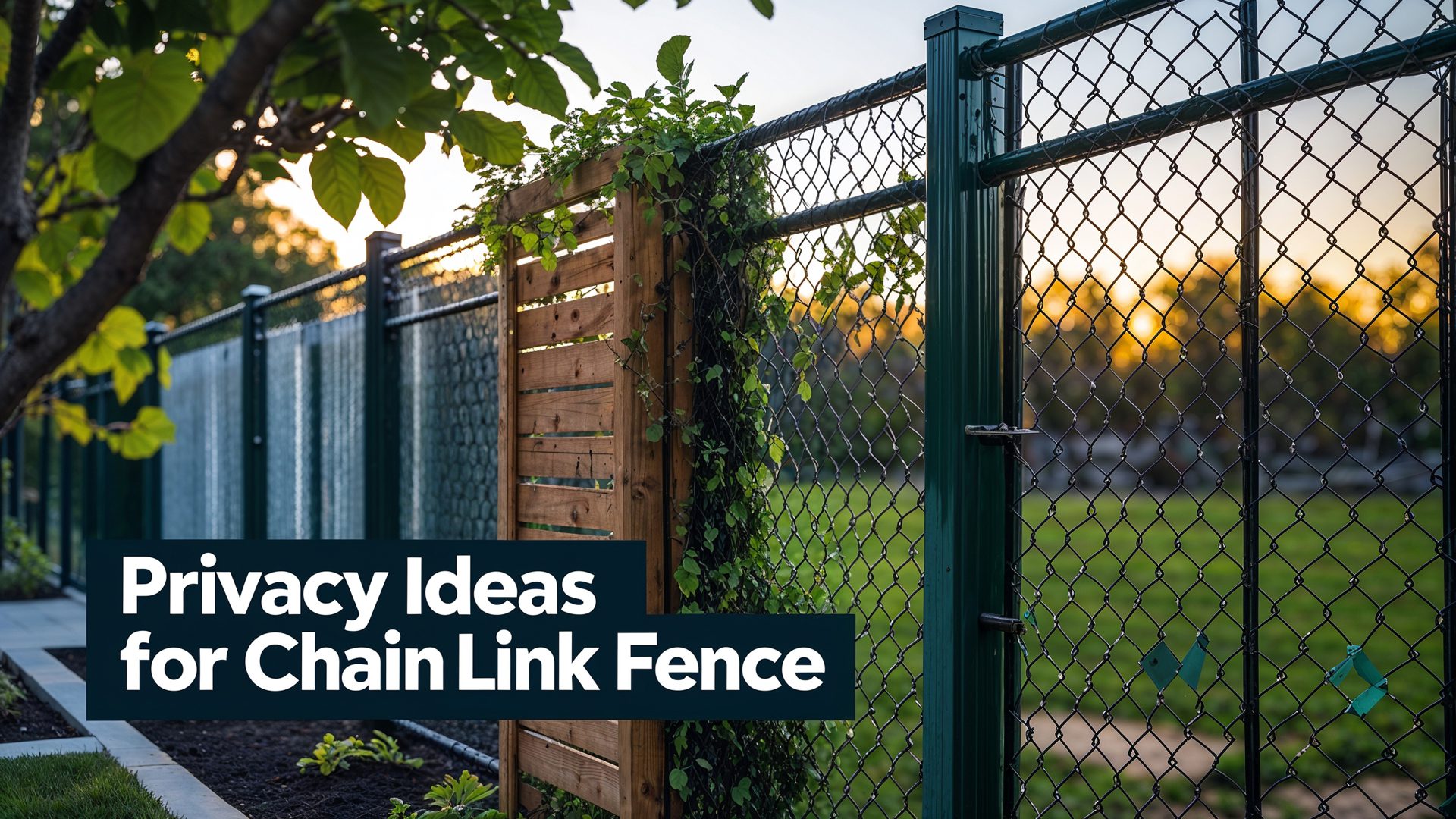 Privacy Ideas For Chain Link Fence
