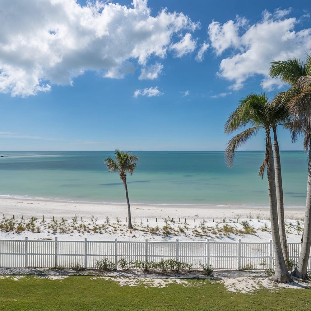 05 private beachfront at gordon pointe with palm lined shore