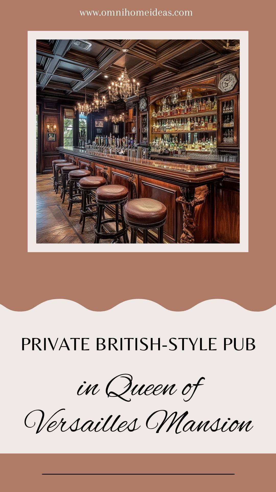 private british style pub in queen of versailles mansion