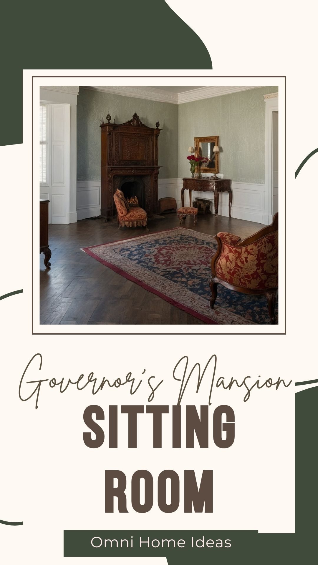 private sitting room in the illinois governor's mansion