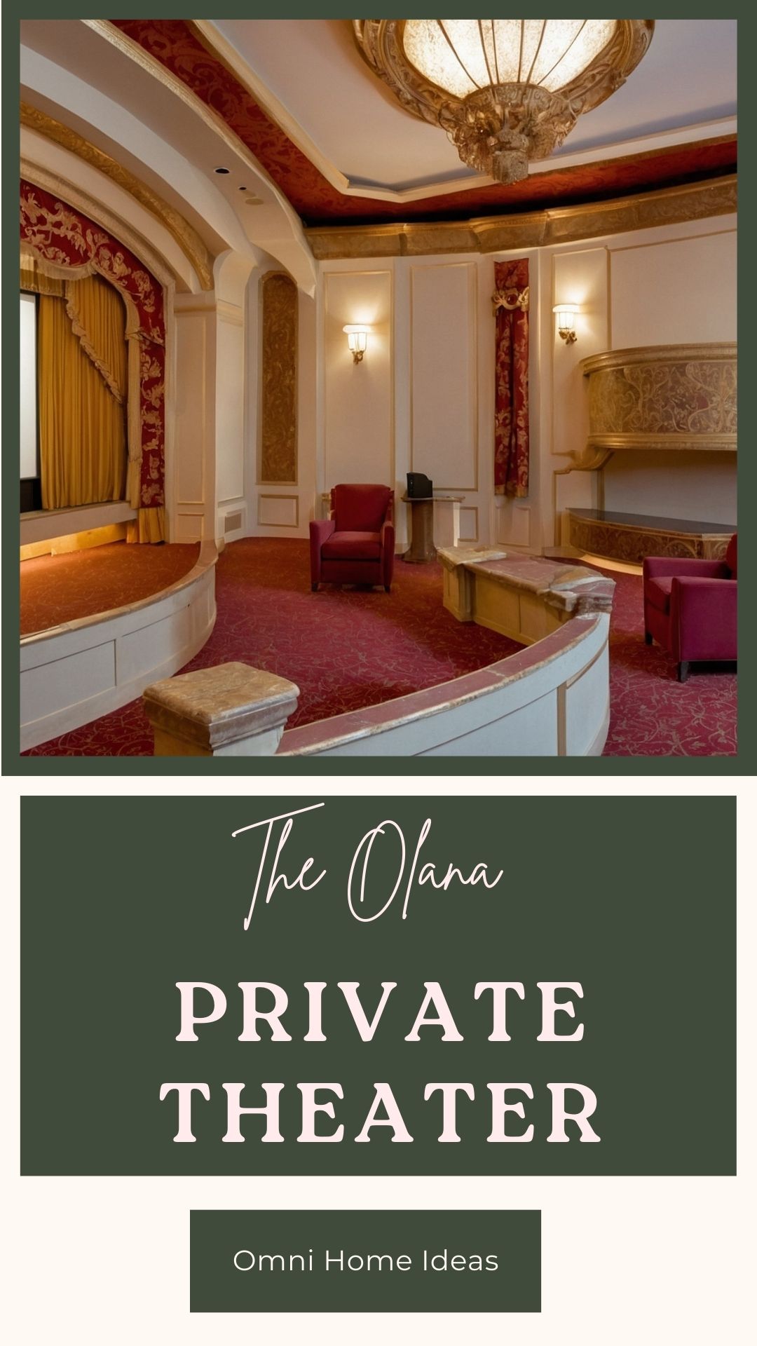 private theater with luxurious decor