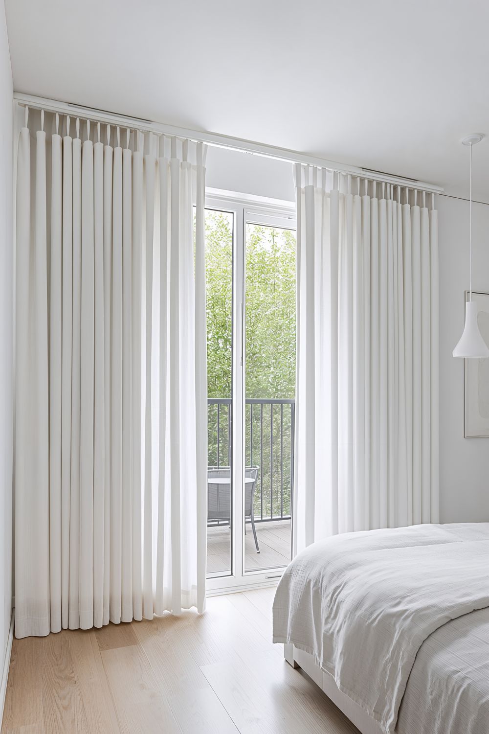 Ripple Fold Curtains For Modern Sliding Glass Doors