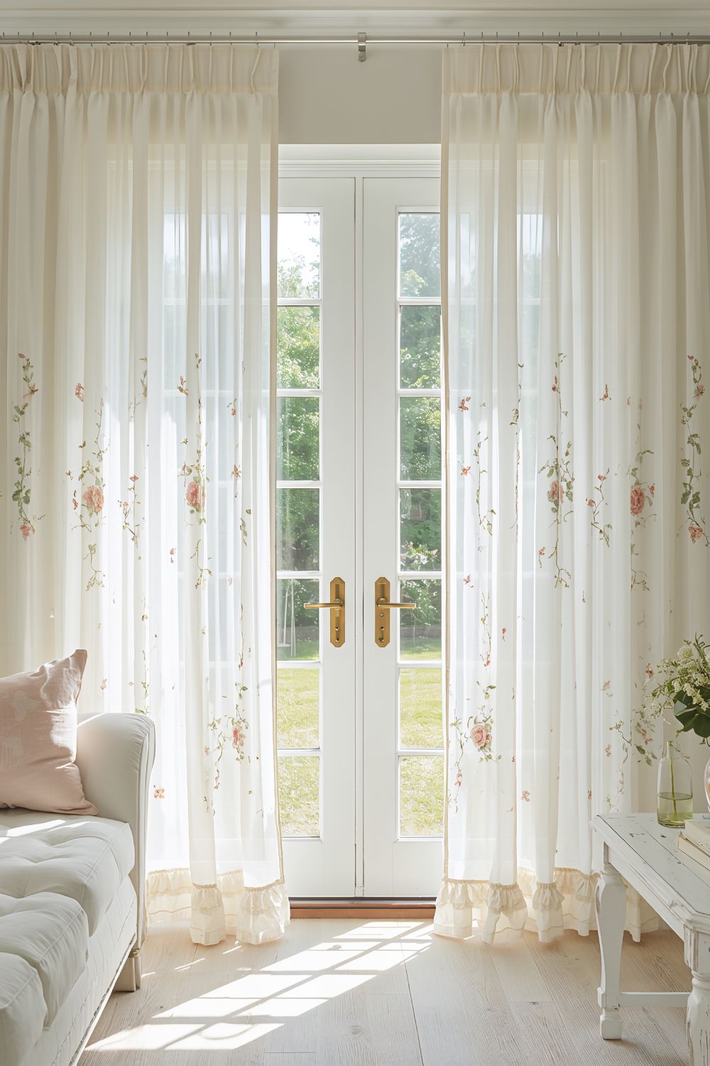 Romantic Sheer Embroidered Curtains For Light Filled Living Rooms