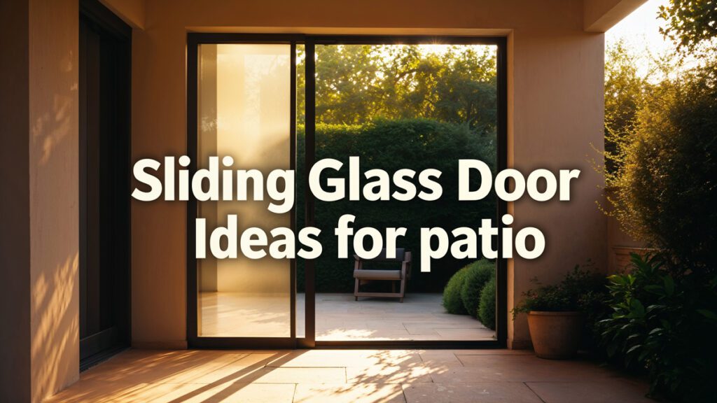 sliding glass door ideas for patio