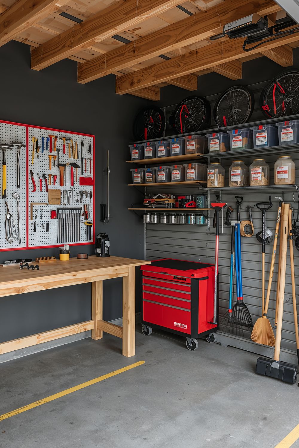 Smart Shed Storage With Vertical Wall Organization