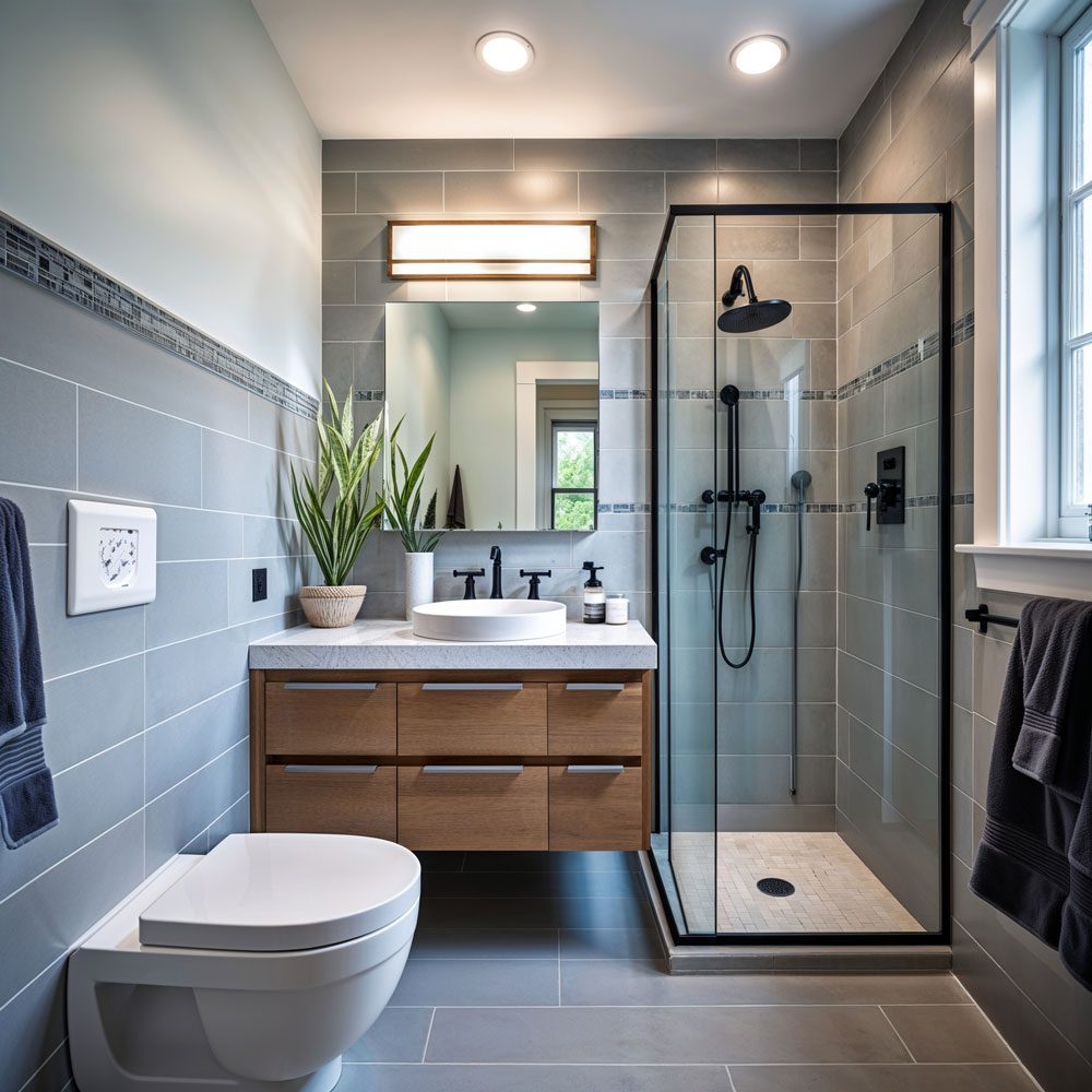 Bathroom after renovation