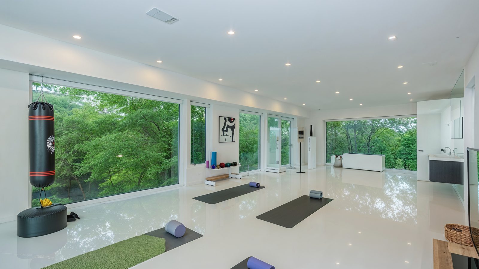 08 spacious home gym with natural light