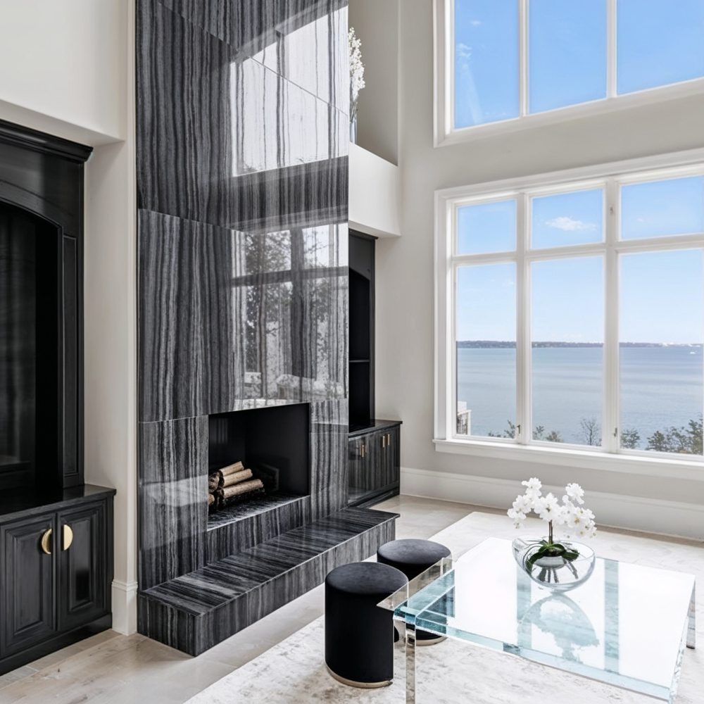 02 spacious living room with panoramic views of lake norman