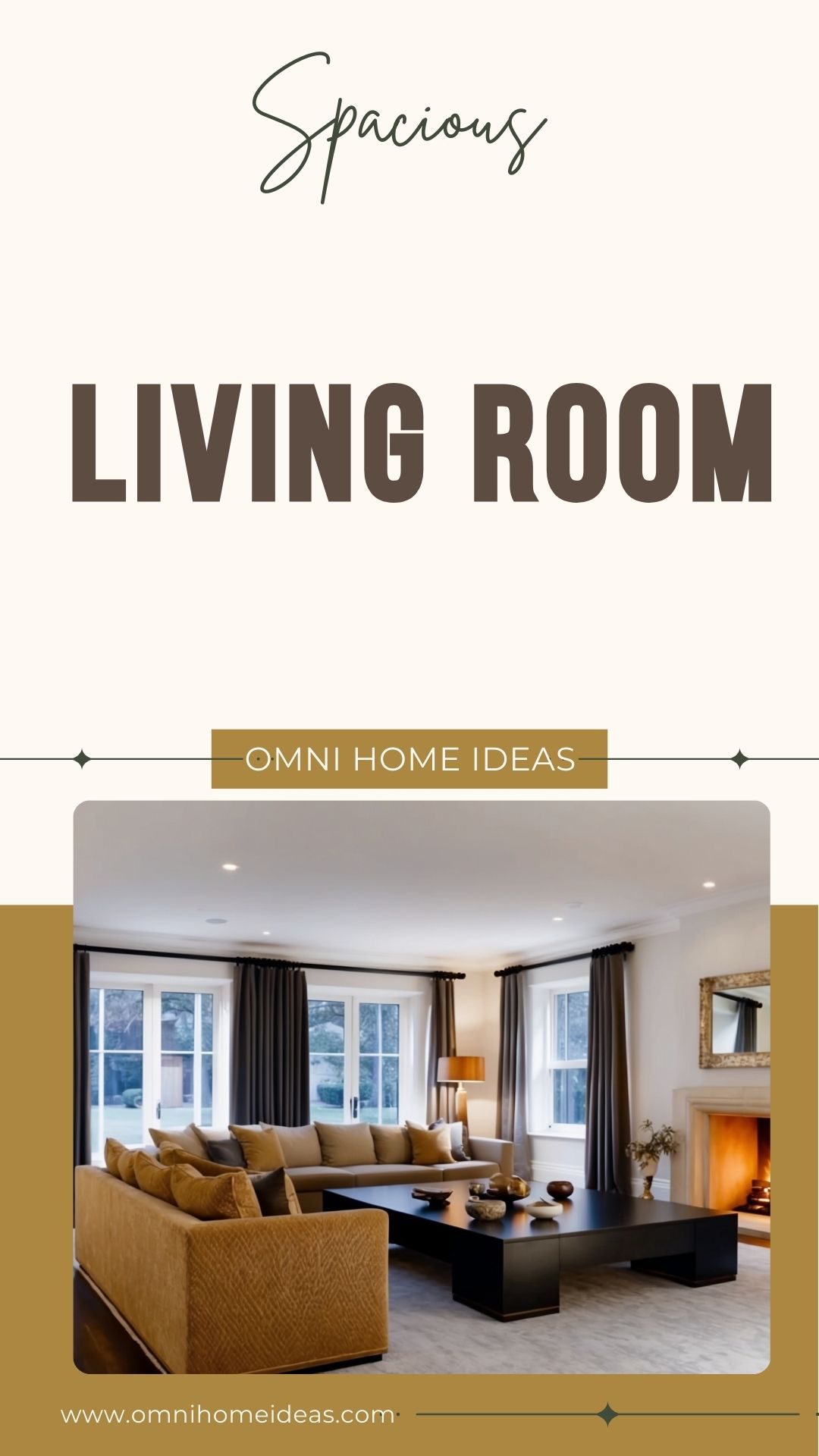 spacious living room