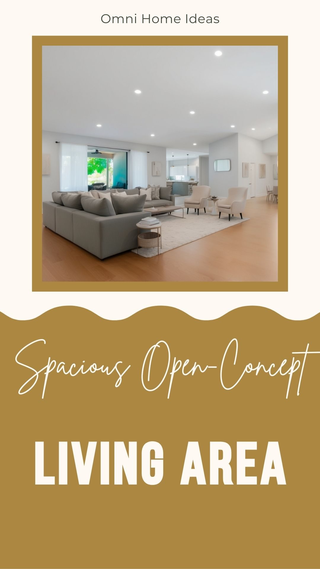 spacious open concept living area