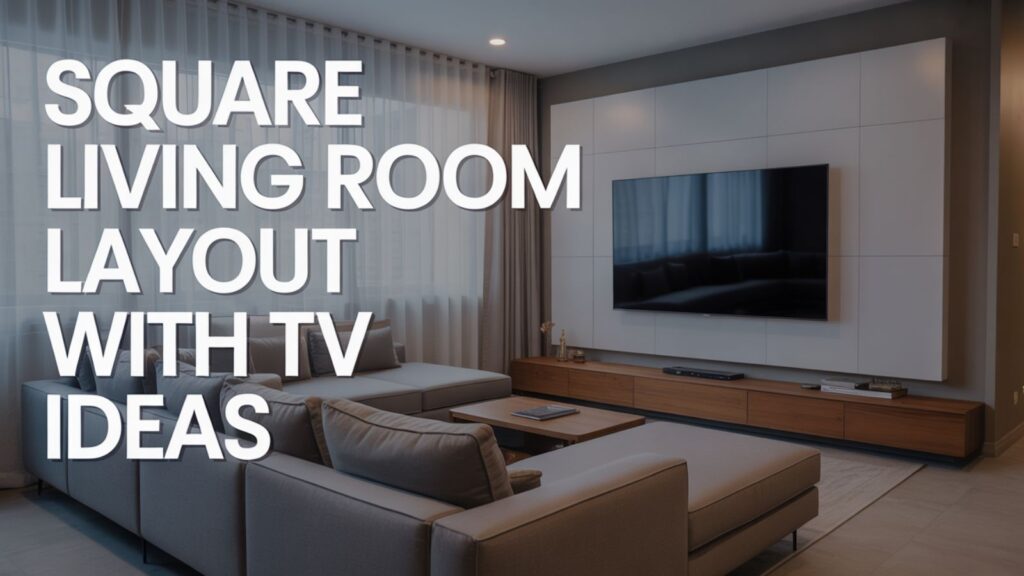 Square Living Room Layout With TV Ideas