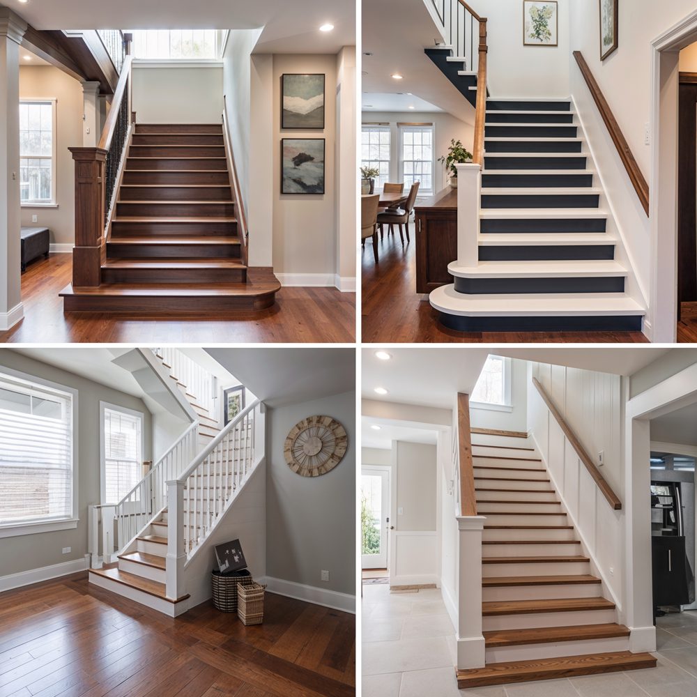 Spiral staircase artistic makeover