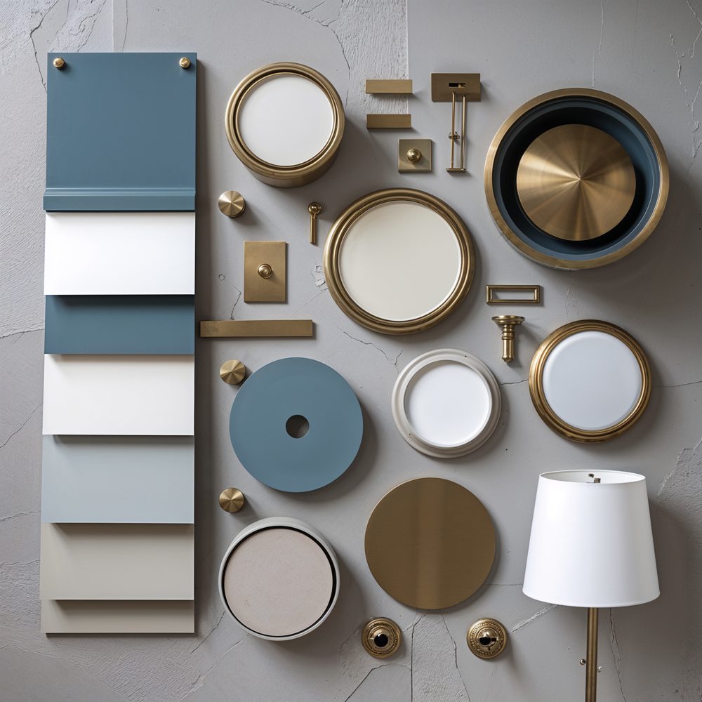 Stair upgrade elements including lighting and hardware