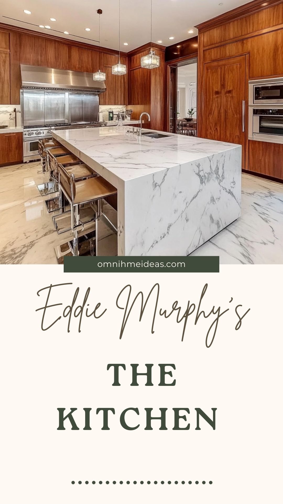 state of the art kitchen in eddie murphy’s mansion