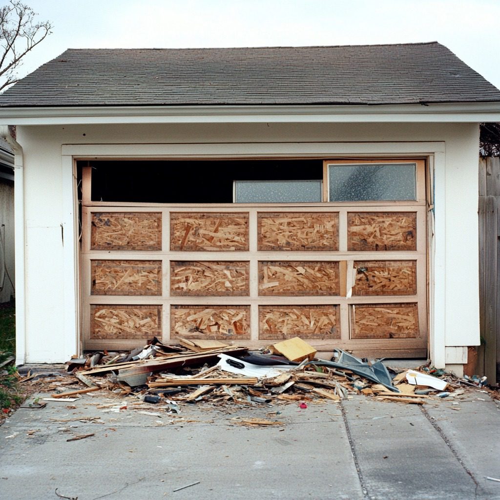 steps for responsible disposal of old garage door