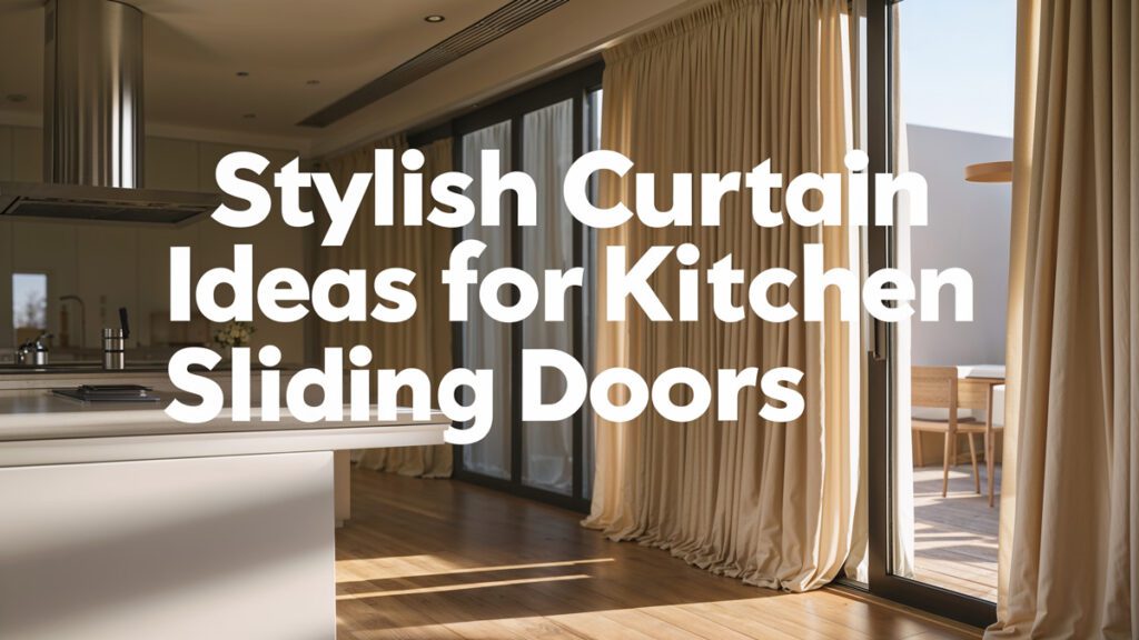 stylish curtain ideas for kitchen sliding doors