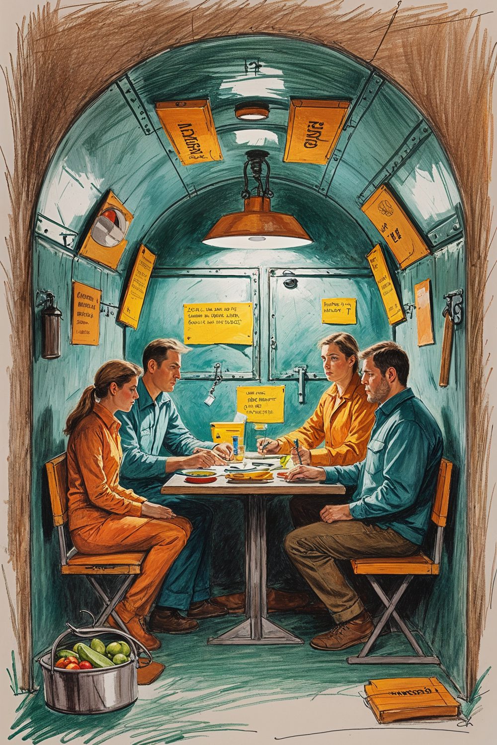 teamwork in the bomb shelter