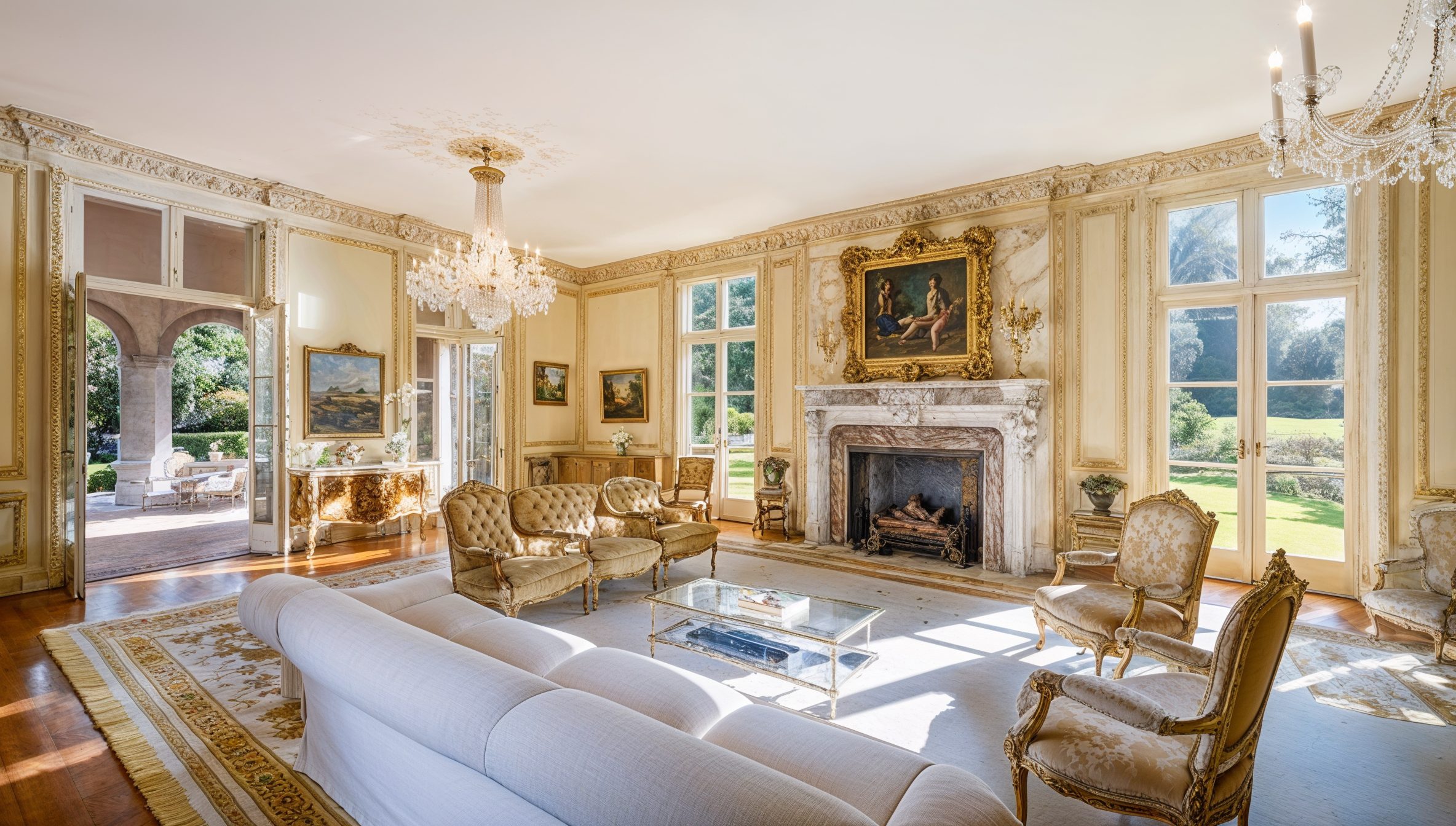 The Formal Living Room – Gilded Opulence And Classic Hollywood Style