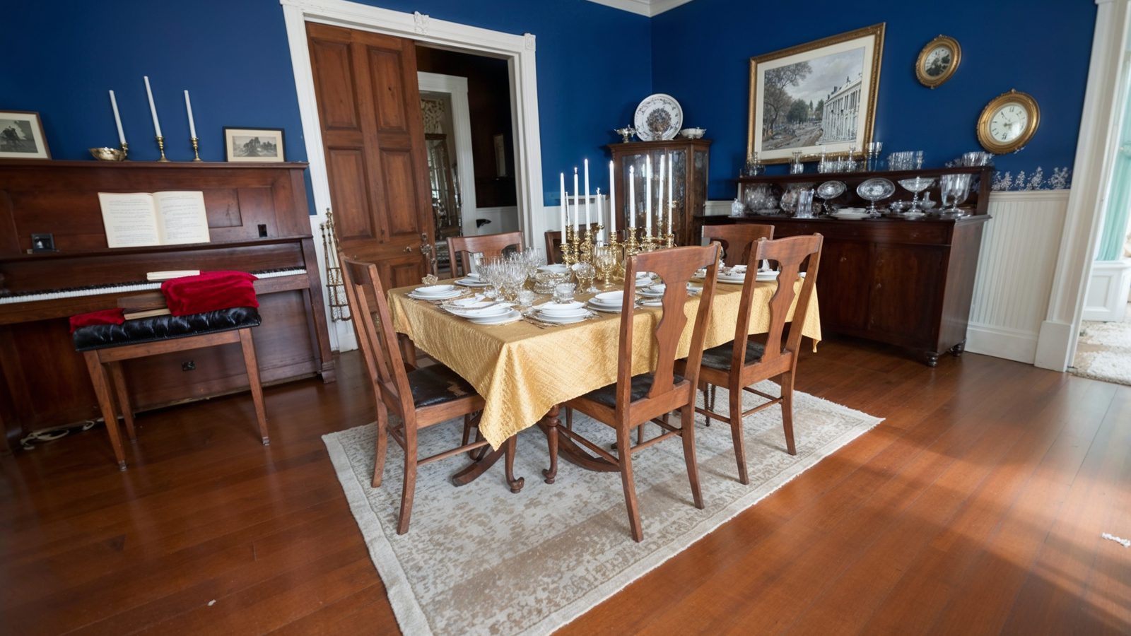 The Historic Blue Dining Room %E2%80%93 May Stringer House