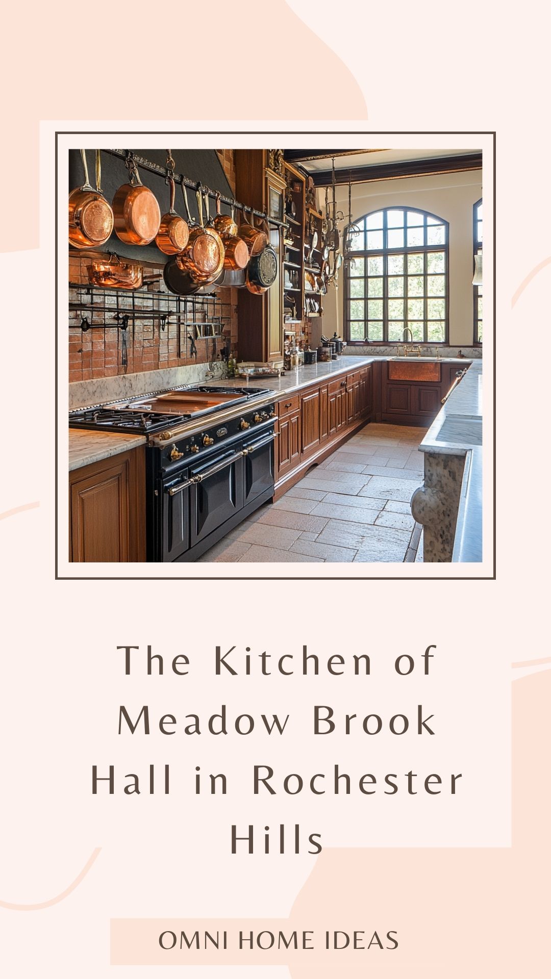 the kitchen of meadow brook hall in rochester hills