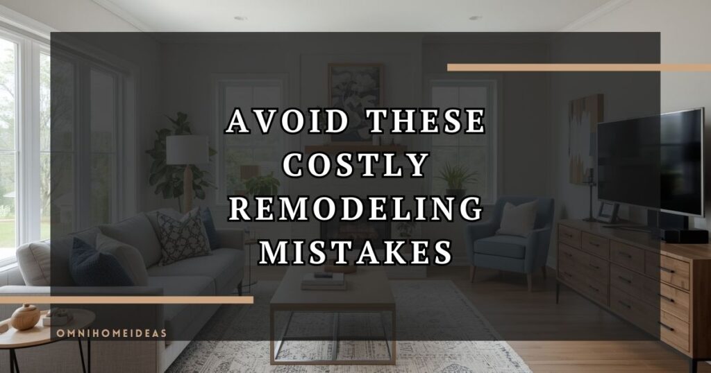 Top 6 Mistakes To Avoid In Your Home Remodeling Project