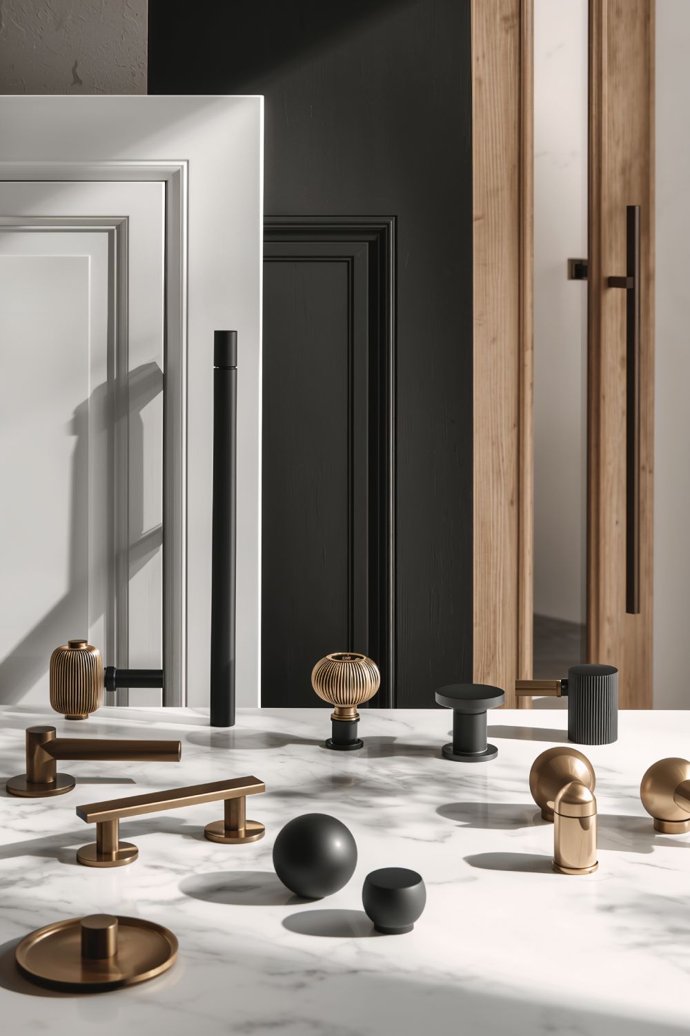 Trending Brass And Black Door Hardware Collection