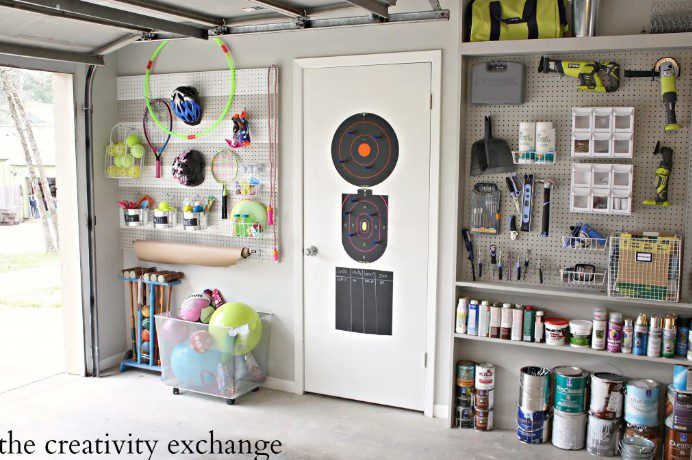 use wall mounted pegboards