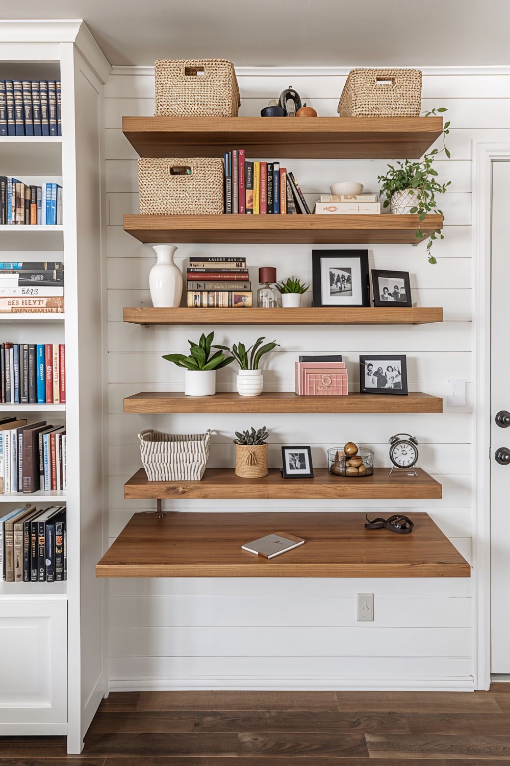Vertical Wall Storage Ideas With Floating Shelves For Small Spaces
