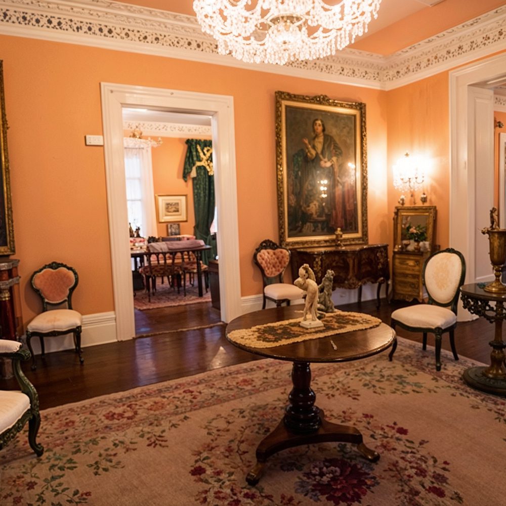06 victorian green sofa in myrtles plantation parlor