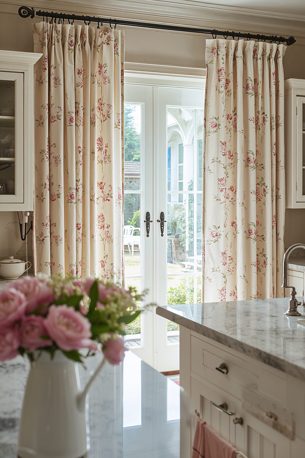 Vintage Floral Farmhouse Kitchen Panels