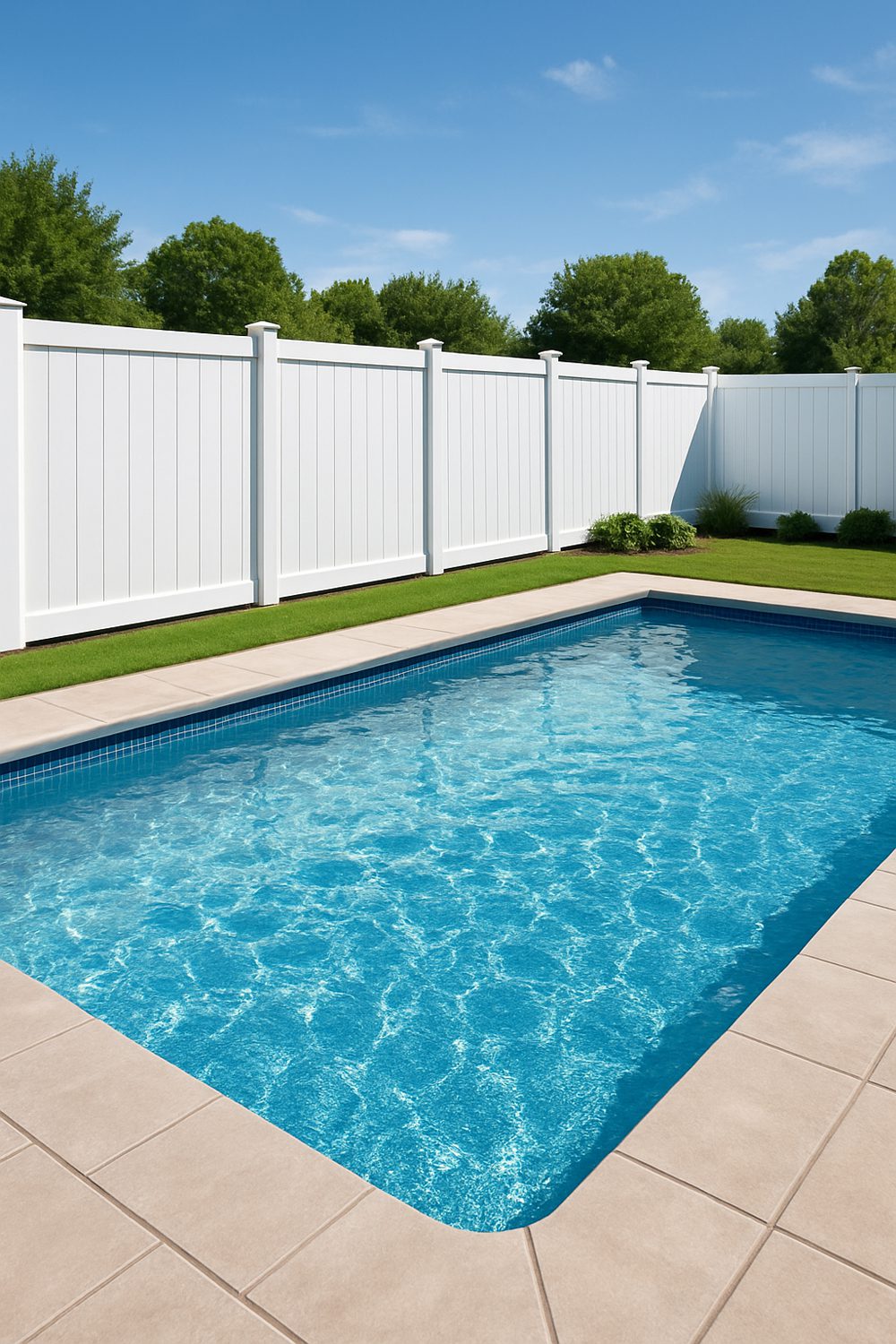 Vinyl Pool Fencing Low Maintenance Privacy Solution