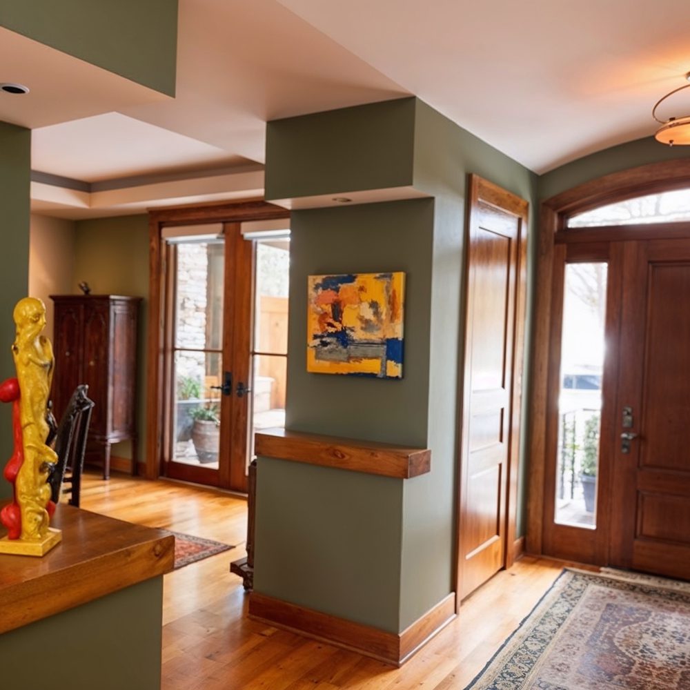 02 warm and inviting foyer in jim harbaugh's home