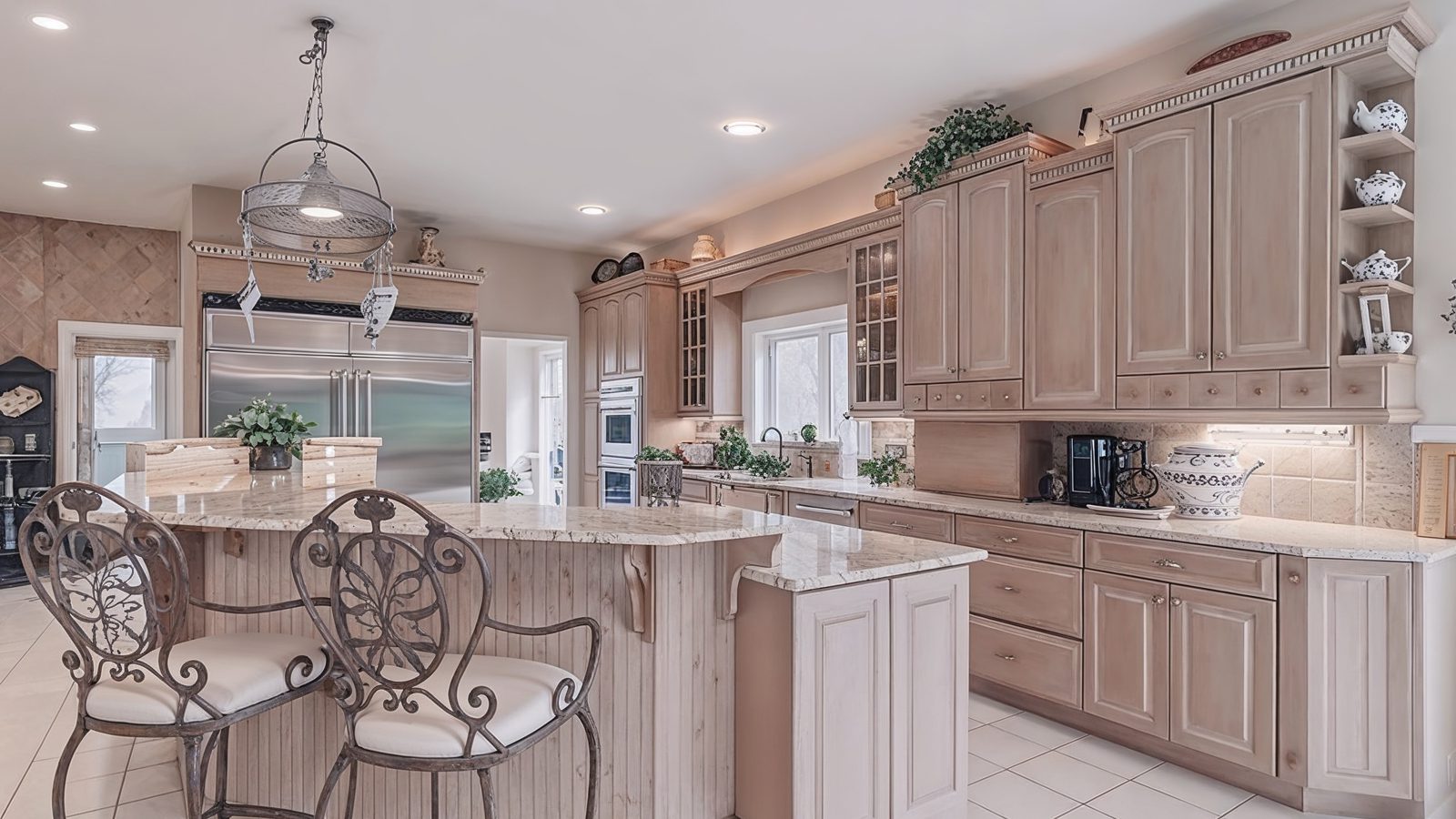 warm and spacious kitchen in tennessee mansion