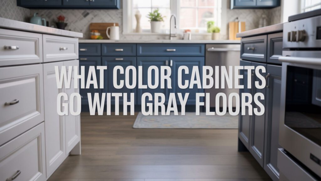 What Color Cabinets Go With Gray Floors