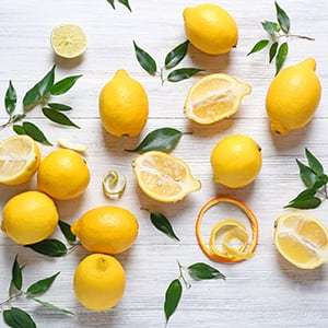 Citric acid can be found in lemons.