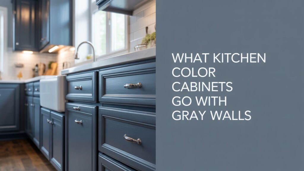 What Kitchen Color Cabinets Go With Gray Walls