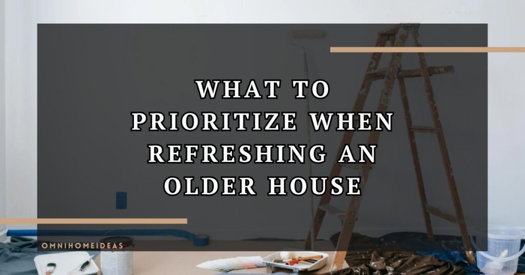What To Prioritize When Refreshing An Older House