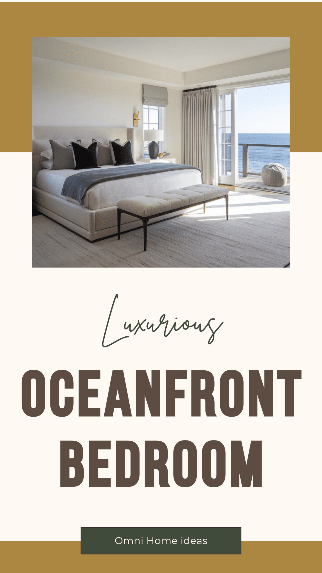luxurious oceanfront bedroom