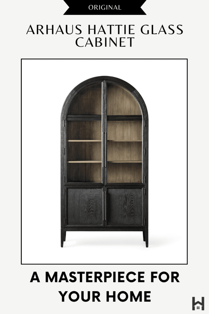 original arhaus hattie glass cabinet