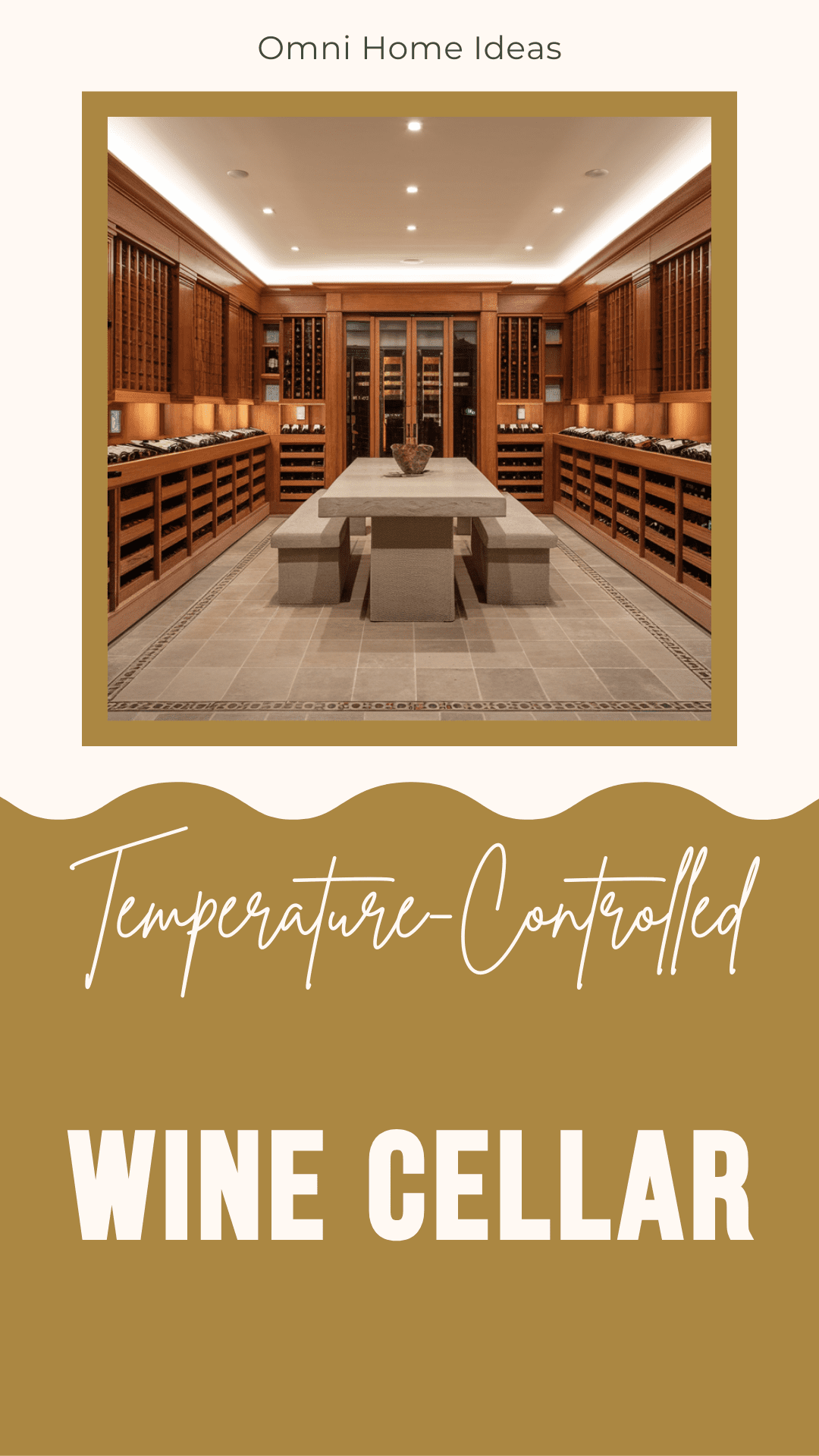 temperature controlled wine cellar